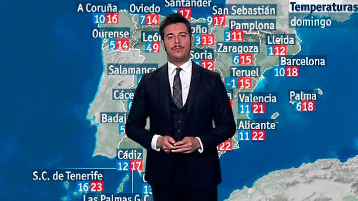 El tiempo - Temporal marítimo y de viento en el noroeste peninsular y lluvias generalizadas