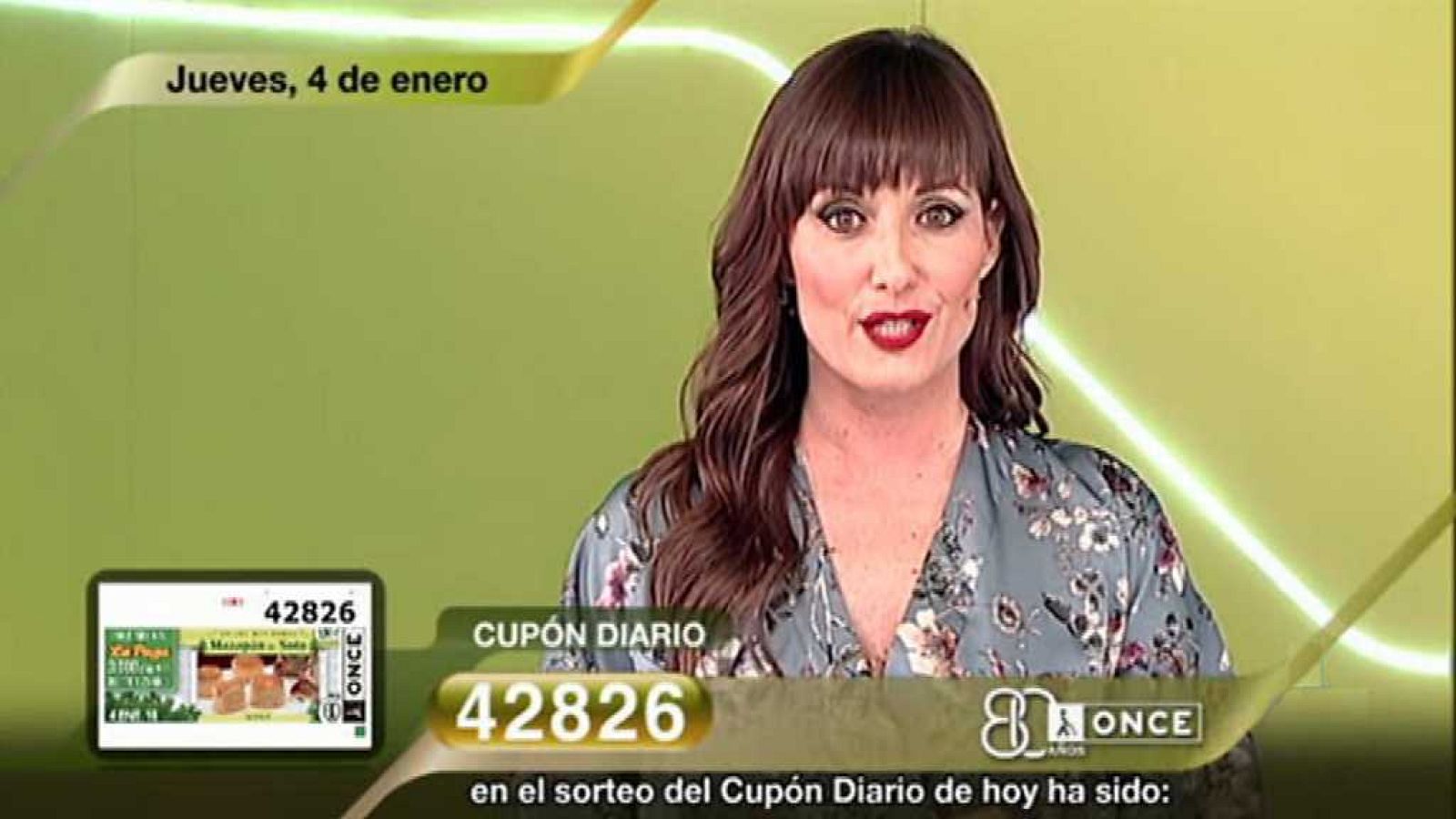 Sorteo ONCE - 04/01/18 - ver ahora