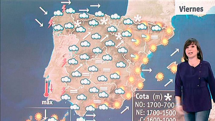 El tiempo - Llegan fuertes lluvias, frío y nieve en el norte peninsular