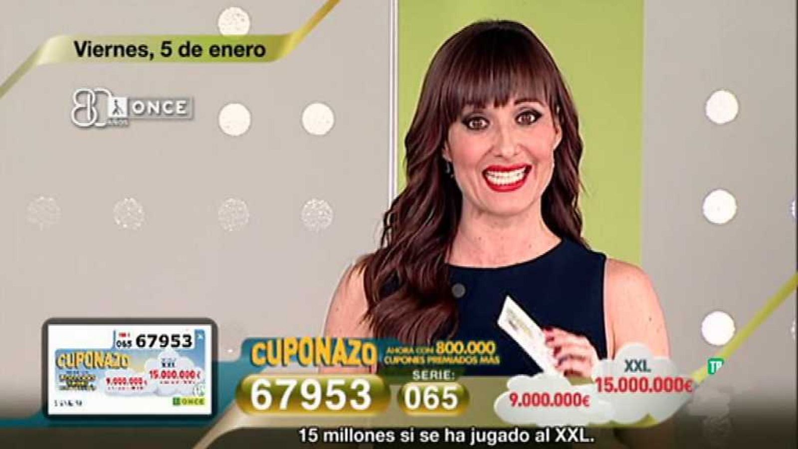 Sorteo ONCE - 05/01/18 - ver ahora