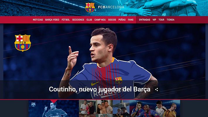 Telediario 1 - Coutinho es por fin jugador del Barça