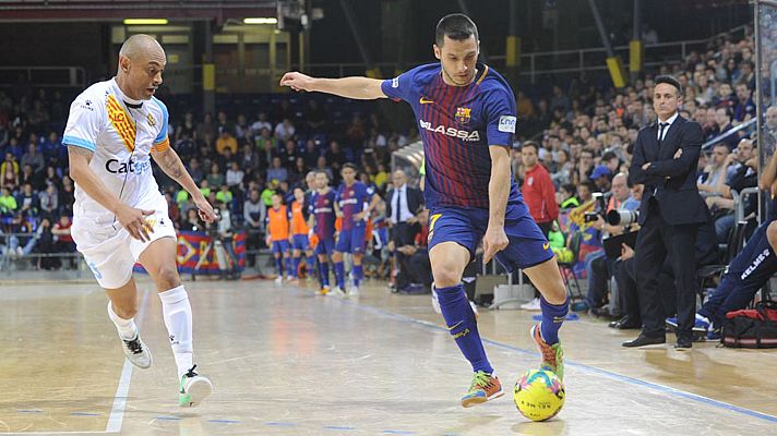  - LNFS, jornada 18. Resumen: FC Barcelona Lassa 2-2 Catgas Energía