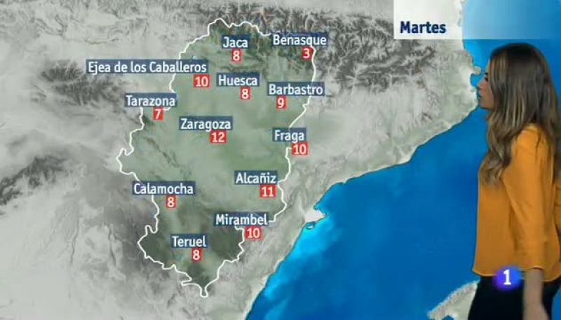 El tiempo en Aragón - 09/01/2018
