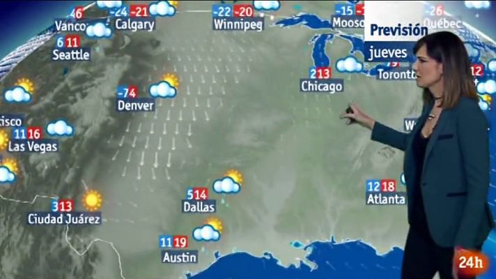 La tarde en 24h - El tiempo - 10/01/18