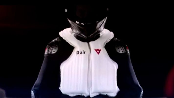 Telediario 1 - Así son los airbags de MotoGP