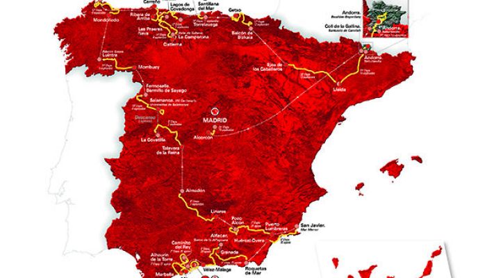 Vuelta ciclista a España - Recorrido de la Vuelta a España 2018