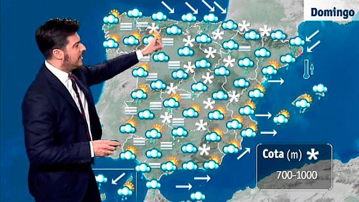 El tiempo - Nieve, lluvia y heladas en todo el país