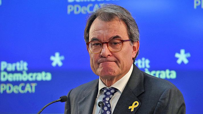 Telediario 1 - Mas asegura que CDC ya pagó "un precio muy alto" tras conocer la sentencia del Palau