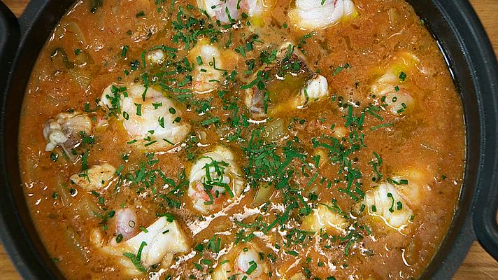 RTVE Cocina - Rape mechado con gambas