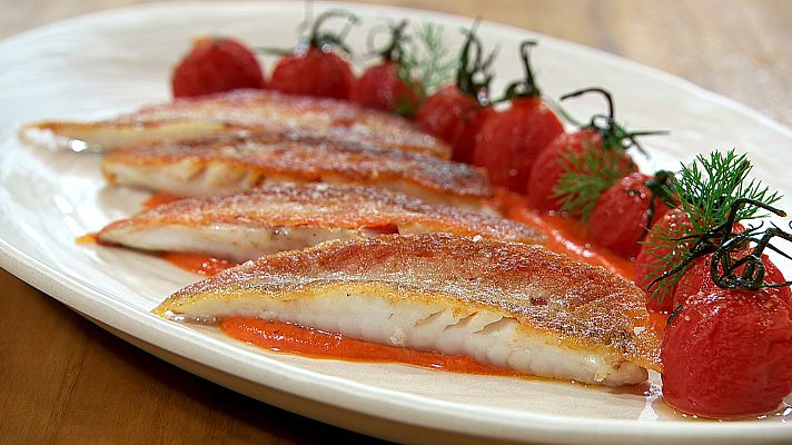  - Salmonete con piel de pan