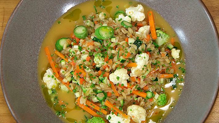 RTVE Cocina - Trigotto con verduras y parmesano