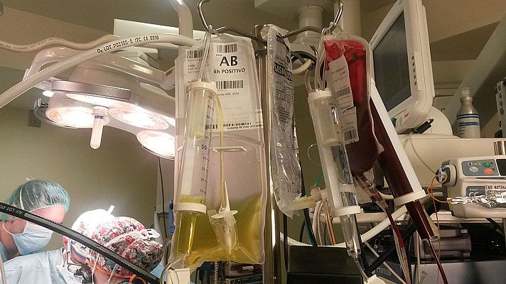 Telediario 1 - Primer trasplante de corazón con sangre incompatible a una bebé de cinco meses