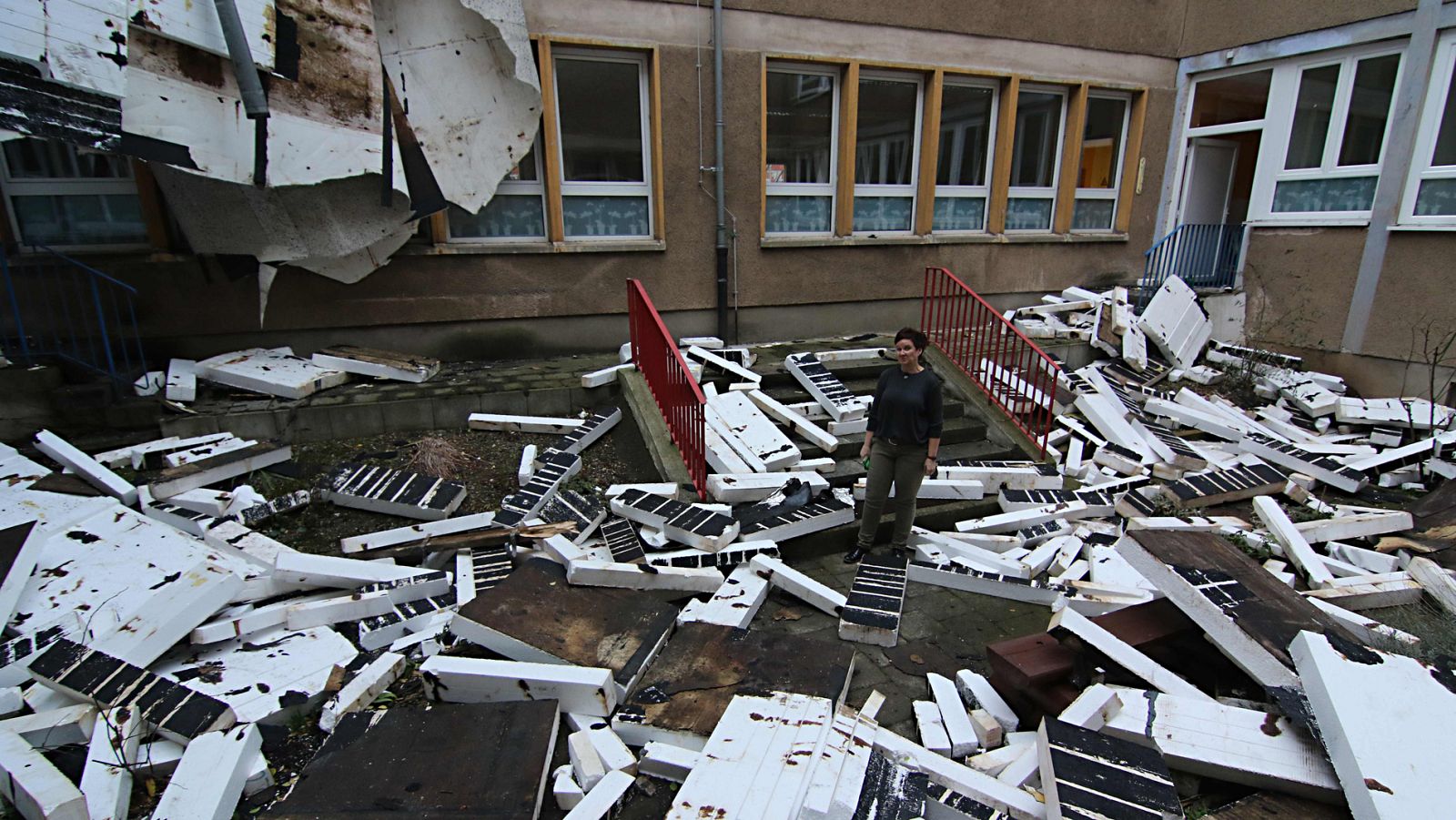 El temporal 'Friederick' alcanza Polonia, aunque reduce su fuerza