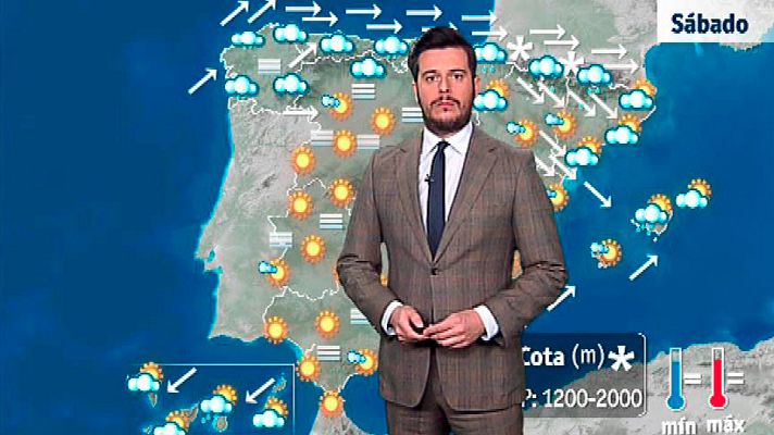El tiempo - Fuerte viento en el norte y noreste del Península