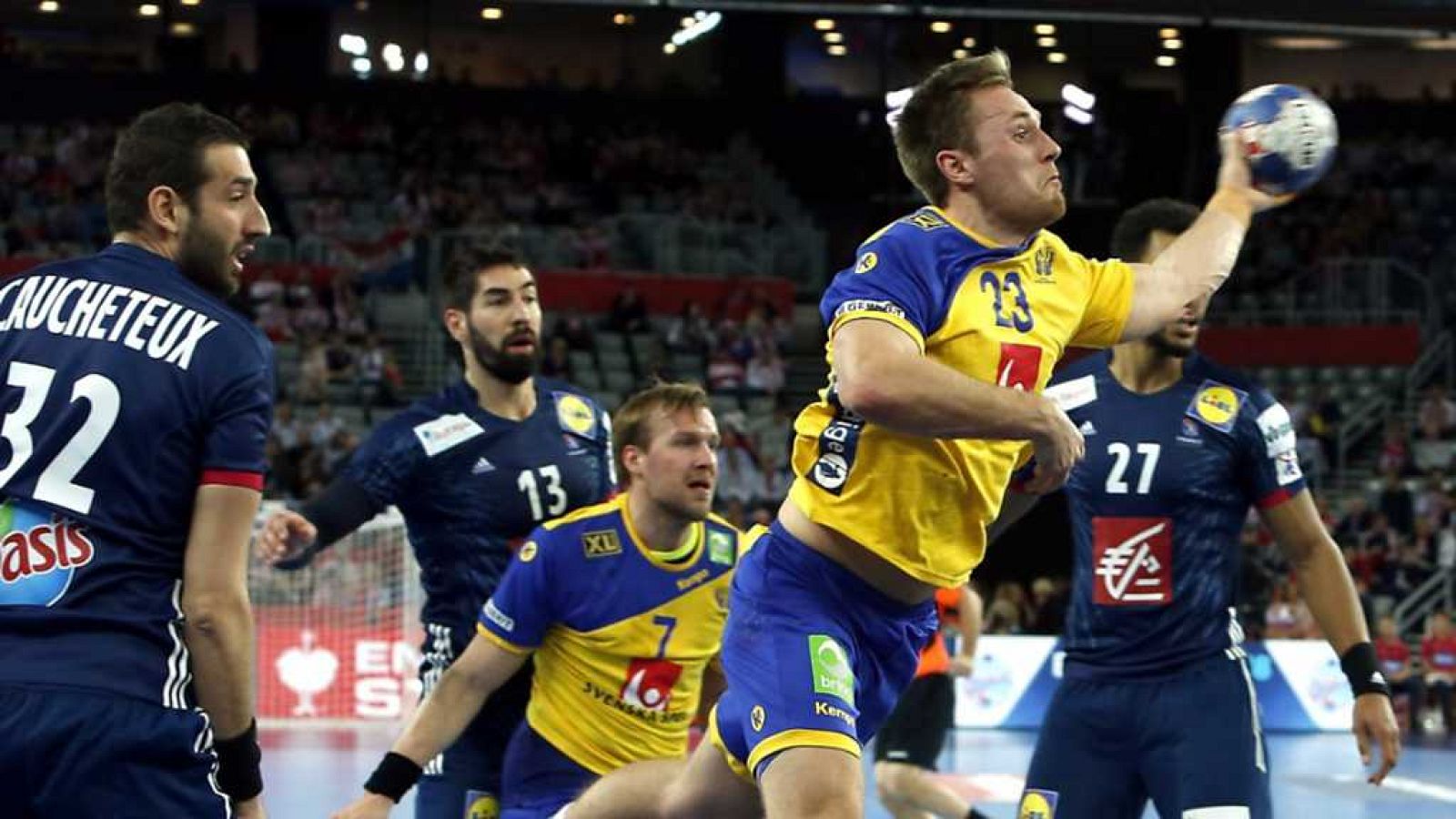Balonmano - Campeonato de Europa Masculino 2ª ronda: Suecia - Francia, desde Zagreb (Croacia) - ver ahora