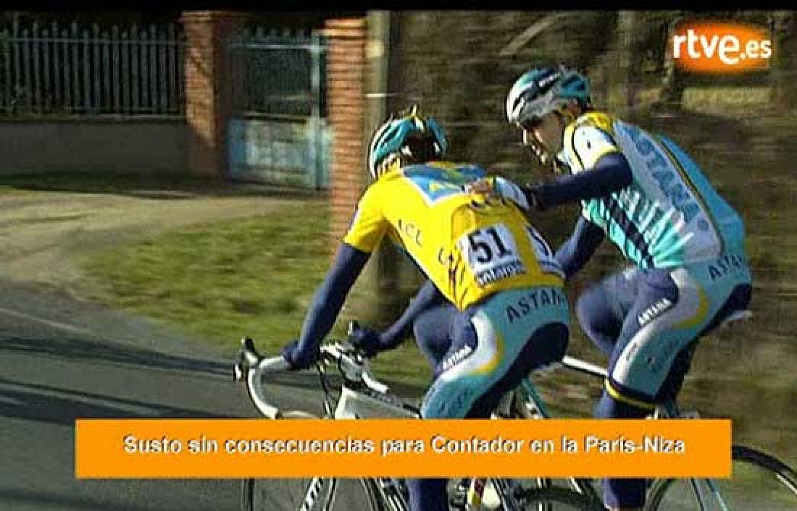 Caída sin consecuencias para Contador | Ver