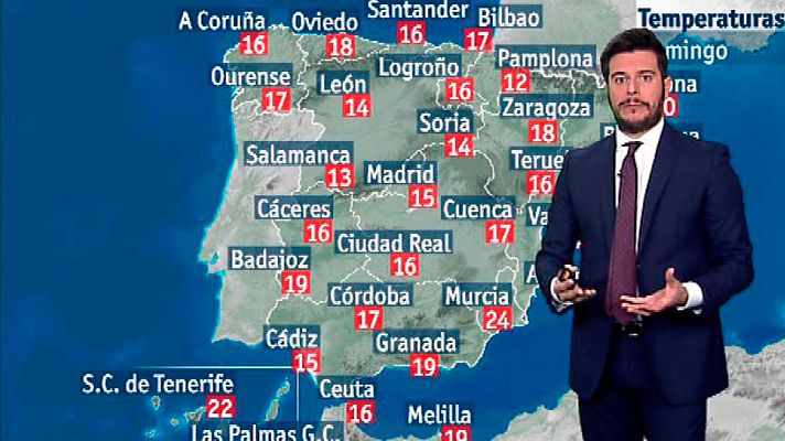 El tiempo - Subida generalizada de las temperaturas y fuertes vientos en el norte peninsular y Baleares