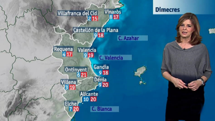 L'informatiu - Comunitat Valenciana - El tiempo en la Comunidad Valenciana - 23/01/18