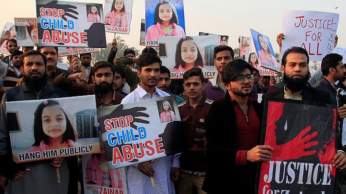 Telediario 1 - Detienen en Pakistán al presunto violador y asesino de la niña Zainab