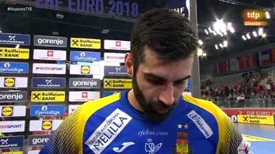 Europeo de balonmano 2018. Corrales: "Hoy el equipo ha estado incre�ble" - Europeo de Balonmano | Ver