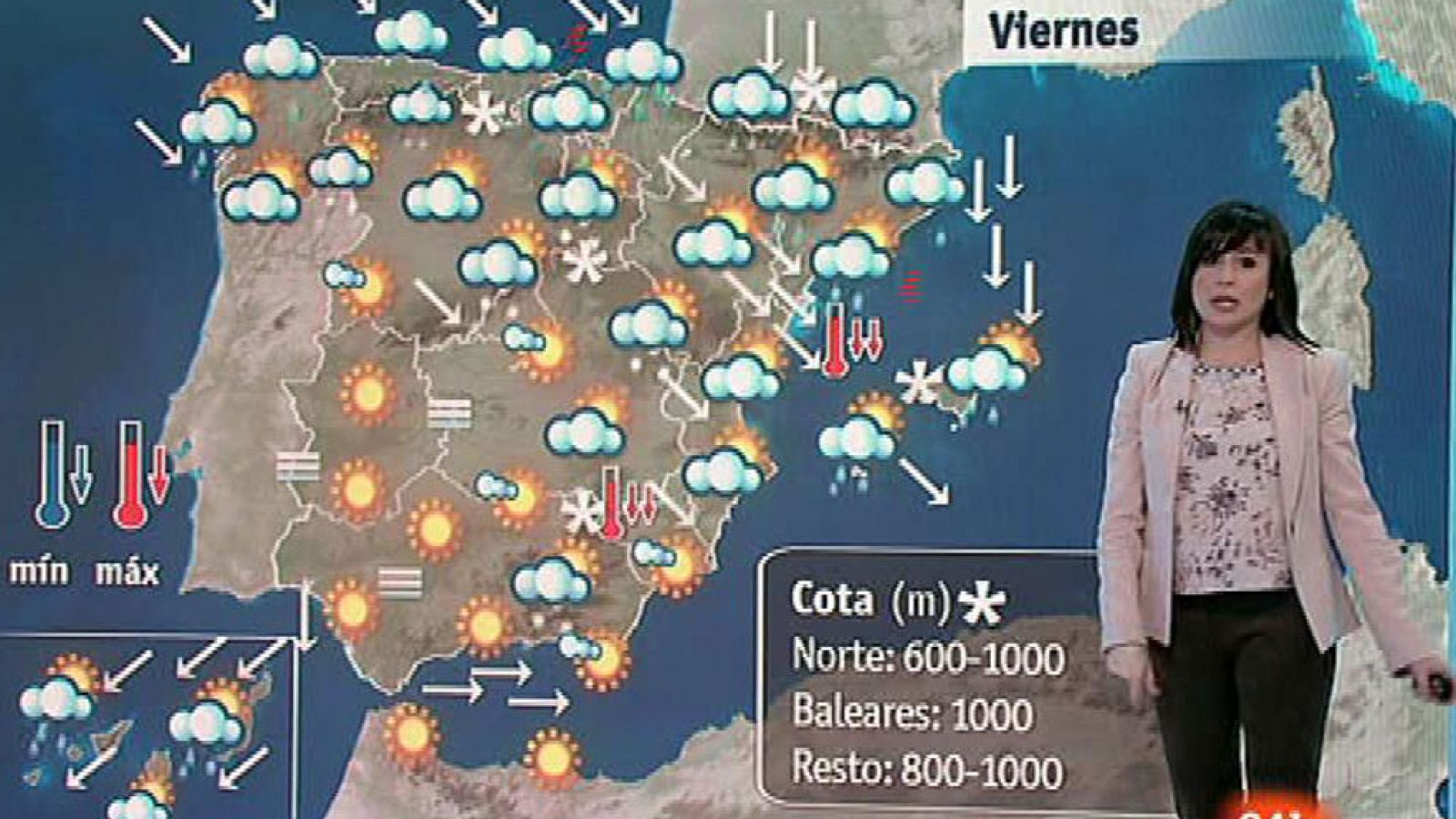 Lluvia, nieve y frío en gran parte de la Península