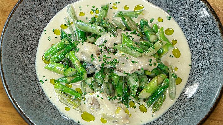 RTVE Cocina - Macarrones de borraja con pil-pil de ostra