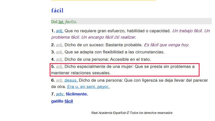 Telediario 1 - La RAE no "censurará" la acepción de "fácil" referida a una mujer