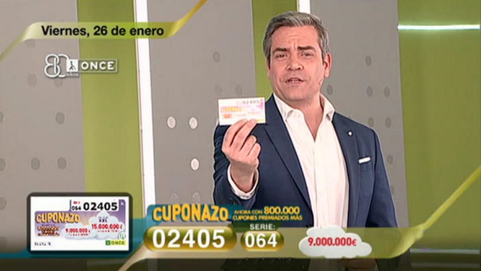 Sorteo ONCE - 26/01/18 - ver ahora