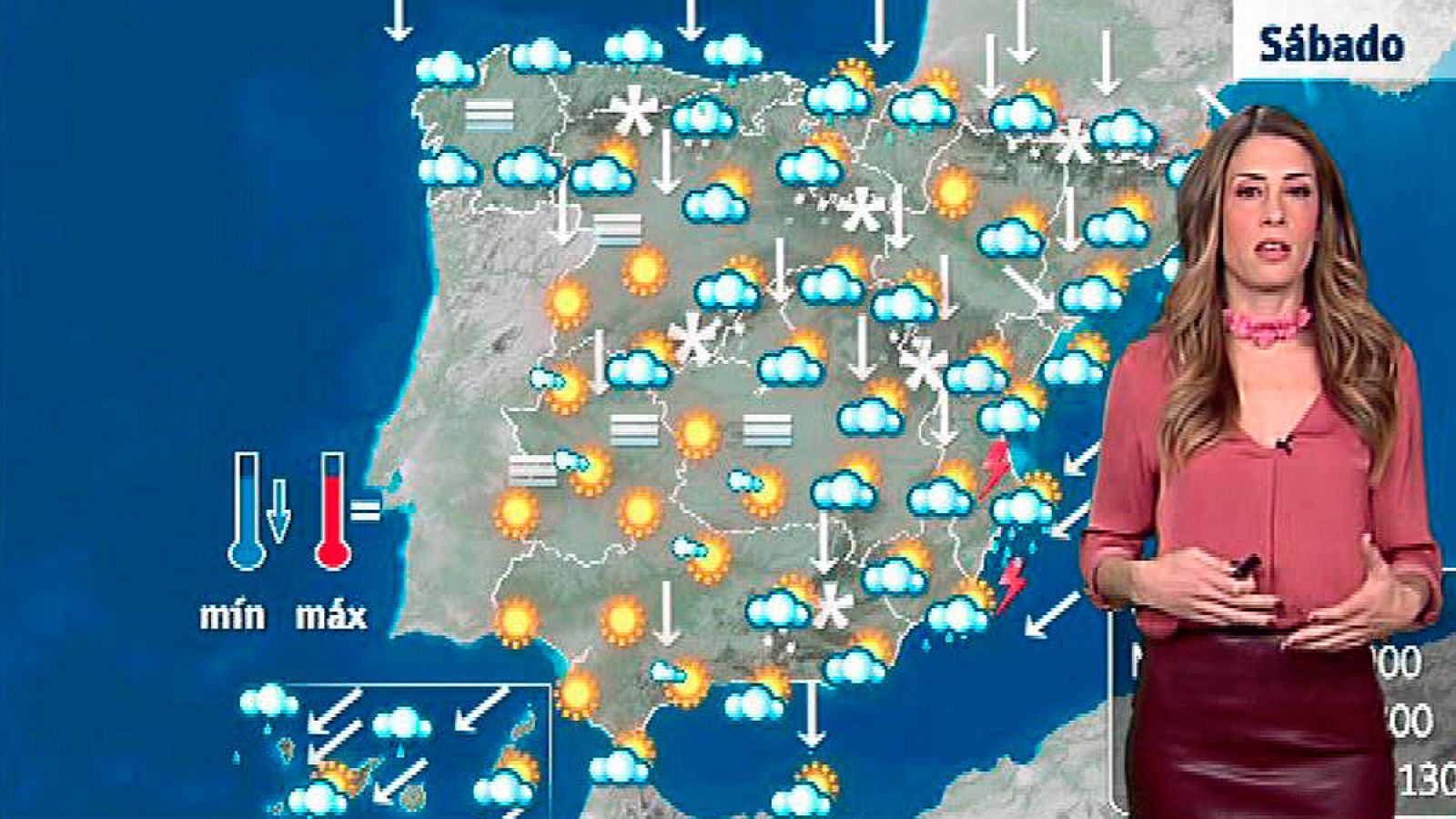 Lluvias, nevadas y viento en el Cantábrico, área mediterránea y sur peninsular y Canarias