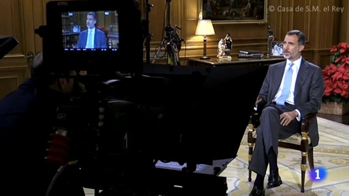 Telediario 1 - Imágenes inéditas del rey nunca vistas hasta ahora