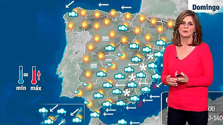 El tiempo - Lluvias fuertes en el Levante, Andalucía oriental y área del Estrecho
