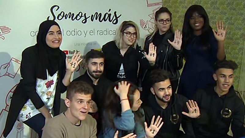 Ocho 'youtubers', unidos en una campaña contra el odio y el radicalismo en redes sociales