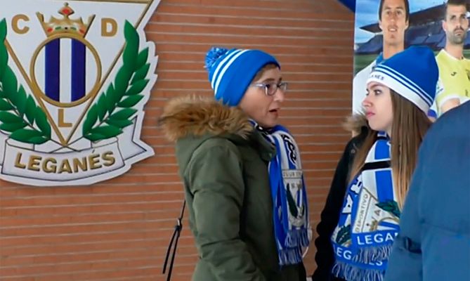 Telediario 1 - Blanca, la 'guerrera' del Leganés