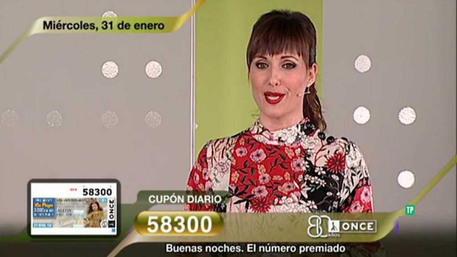 Sorteo ONCE - 31/01/18 - ver ahora