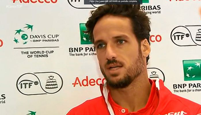  - Feliciano, sobre la eliminatoria ante Gran Bretaña: "Tampoco hay que fiarse"