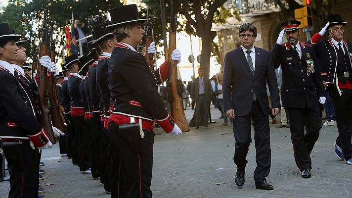 Telediario 1 - El Govern estableció cuatro escenarios para llevar a cabo la hoja de ruta independentista