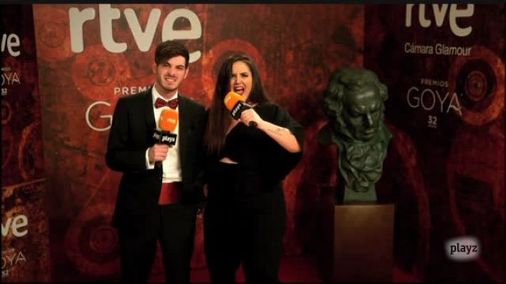 Goyas Golfos - Andrea Compton y Antón Lofer, en la cámara glamur