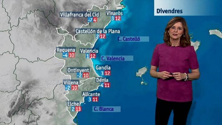 L'informatiu - Comunitat Valenciana - El tiempo en la Comunidad Valenciana - 08/02/18