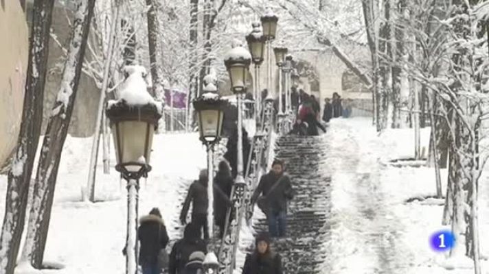 Telediario 1 - El frío polar congela la región de París