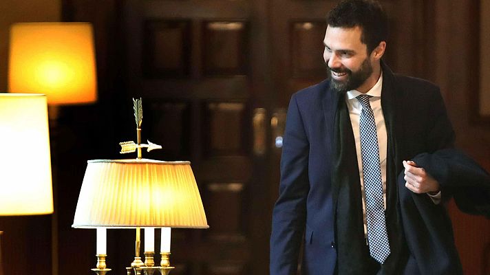 Telediario 1 - Los letrados del Parlament dejan en manos de Torrent los plazos de la investidura en Cataluña