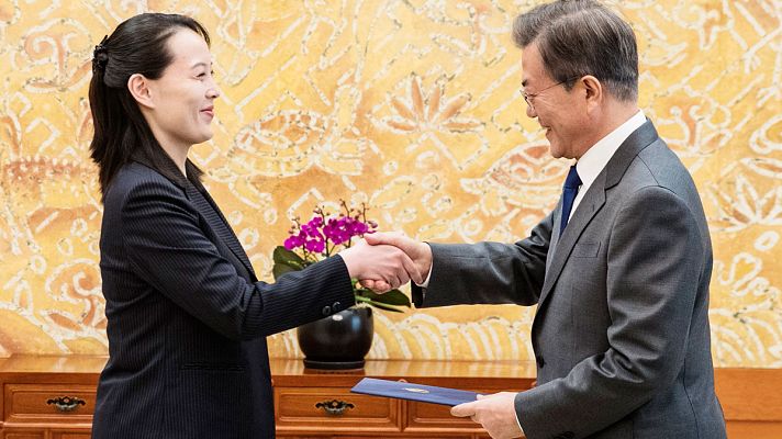 Telediario 1 - Kim Jong-un invita al presidente surcoreano a reunirse con él en Pyongyang