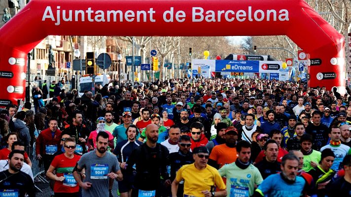 Atletismo - Medio Maratón de Barcelona. Resumen