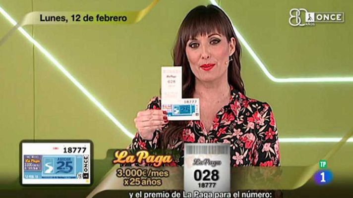 Sorteos ONCE - Sorteo ONCE - 12/02/18