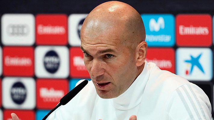Telediario 1 - Zidane admite que entrenar al Real Madrid es "muchísimo desgaste"