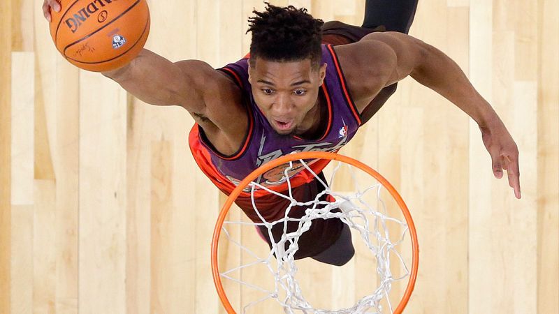 Donovan Mitchell gana el concurso de mates y Devin Booker, el de triples | Ver