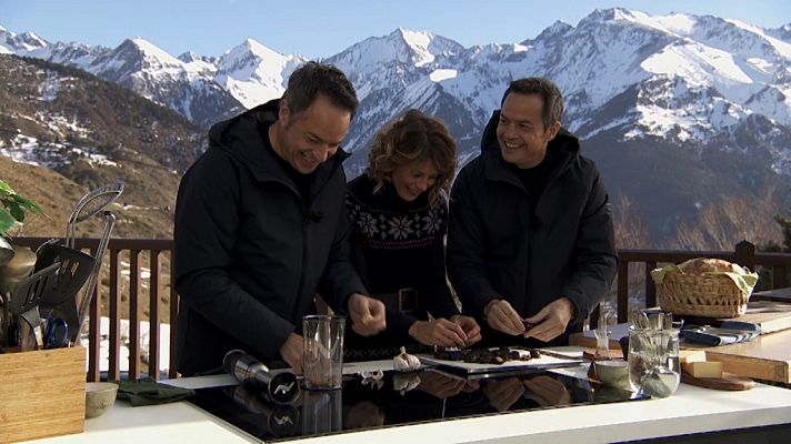 Torres en la cocina - Pan relleno y trucha con trufa