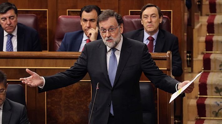 Especiales informativos - Rajoy asegura que presentará los presupuestos "a tiempo" para tenerlos aprobados "a finales de junio"