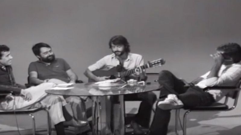 Aute le canta a Forges un pasodoble en 'Encuentros con las artes y las letras' (1976)