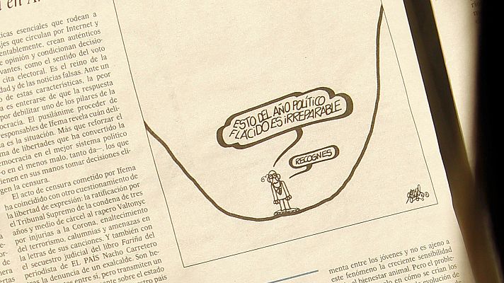 Telediario 1 - Amigos y colegas de Forges lloran su pérdida