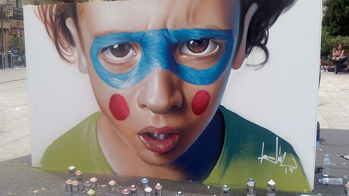 Telediario 1 - Urvanity Art mostrará en ARCOMadrid grafitis  y murales de artistas urbanos